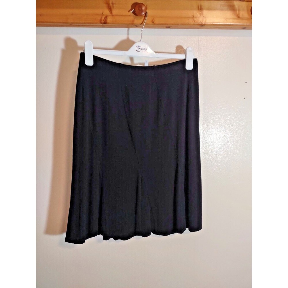 CC Outlaw Women's Black Skirt L Vintage Pull On Stretch Formal Career Wear